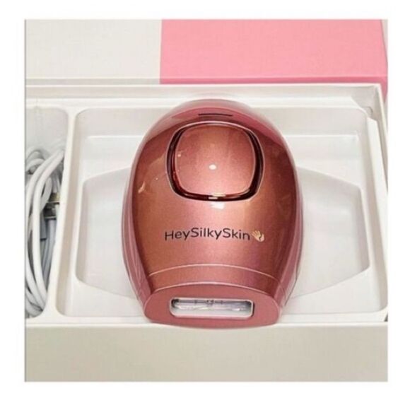 Hey Silky Skin Women's Advanced IPL Hair Removal Handset Rose Gold Pink New - Picture 1 of 15